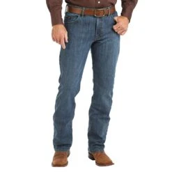 Wrangler Mens 20X Competition Slim Fit Stone Blue Jeans -Western Denim Gear Store 02MCWST 1