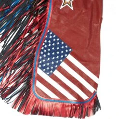 Jerry Beagley Braiding Co. Small Adult Chap W/Flag -Western Denim Gear Store 1001RF 41