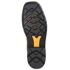 Ariat Mens Sierra Delta H2O Oily Brown 10in Top Work Boots -Western Denim Gear Store 10023056 4