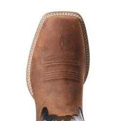 Ariat Men`s Ariat Granger Ultra Trail Tan 13` Sharp Black Top Square Toe Boot -Western Denim Gear Store 10034077 3