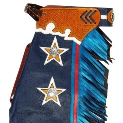 Jerry Beagley Braiding Co. Child/Peewee Chaps W/Flag -Western Denim Gear Store 1003F 2