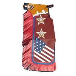 Jerry Beagley Braiding Co. Child/Peewee Chaps W/Flag -Western Denim Gear Store 1003F 3