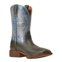 Ariat Men`s Grey/Blue Sport Square Toe Western Boot 10 Ariat Men`s Grey/Blue Sport Square Toe Western Boot -Western Denim Gear Store 10040276 3
