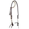 Oxbow Tack Rawhide Braided Tooled Single Ear Headstall