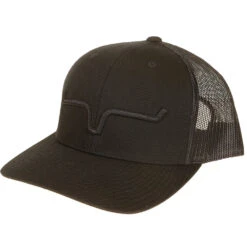 Kimes Ranch Apparel Black Weekly Trucker Cap