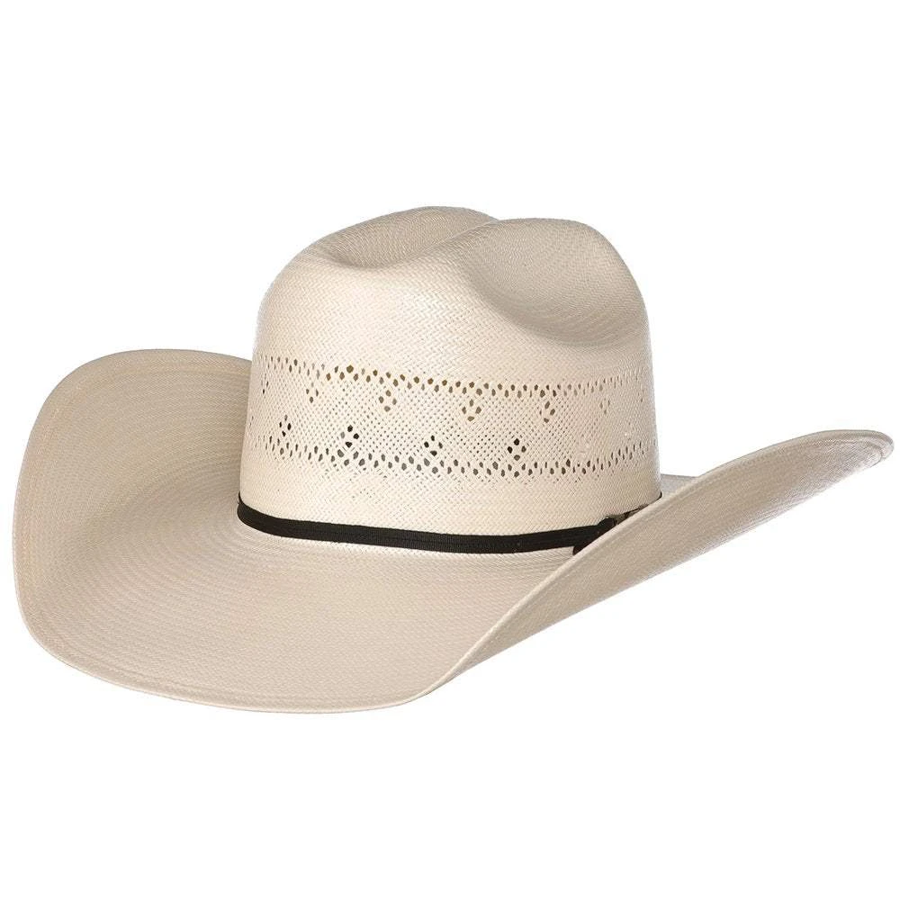 American Hats American Hat Co Fancy Vent Ivory Rancher Crease Straw Cowboy Hat 3 American Hats American Hat Co Fancy Vent Ivory Rancher Crease Straw Cowboy Hat