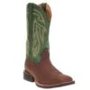 Men's Twisted X Rancher Adobe Brown 12in. Dark Green Top Square Toe Boot -Western Denim Gear Store 122160 default l