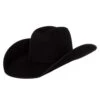 Rodeo King 7X Black Felt With Black Bound Edge 4 1/2in. Brim Open Crown -Western Denim Gear Store 125739 default l