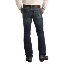 Rock N Roll Cowboy Mens N Vintage Revolver Straight Jean