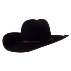 Ariat Black 6X 4 1/4in. Brim Cattleman's Precreased Felt Cowboy Hat A7630401