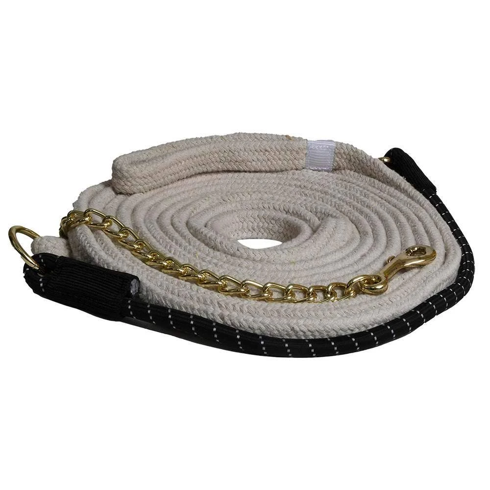 Mustang Cotton Lunge Line W/ Bungee And Chain 3 Mustang Cotton Lunge Line W/ Bungee And Chain
