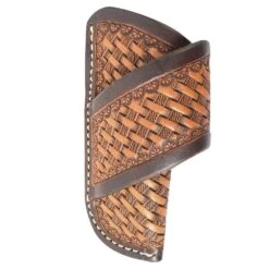 Martin Saddlery Natural Skirting Leather Knife Scabbard With Basket Stamp