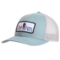 Classic Equine Smoke Blue And Aluminum Embroidered Patch Cap