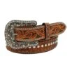 Womens Tooled Feather/Arrow Belt -Western Denim Gear Store 139005 default l
