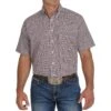 Cinch Men's Plaid Short Sleeve Shirt -Western Denim Gear Store 141619 default l