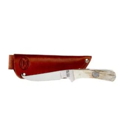 MooreMaker Hunter Whitetail Antler Knife W/Sheath 6100W