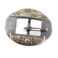 Cowpuncher 3/4 Inch Floral Cart Style Buckle