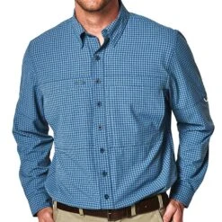 Men's GameGuard Slate TekCheck Long Sleeve Shirt