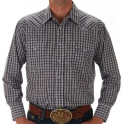 Panhandle Men's Plaid Snap Shirt