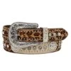 Women's Nocona Leopard Pring Hair On Belt -Western Denim Gear Store 152099 default l