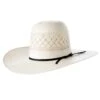 Rodeo King Ivory Double Diamond Open Crown 4 1/2in. Brim Straw Cowboy Hat