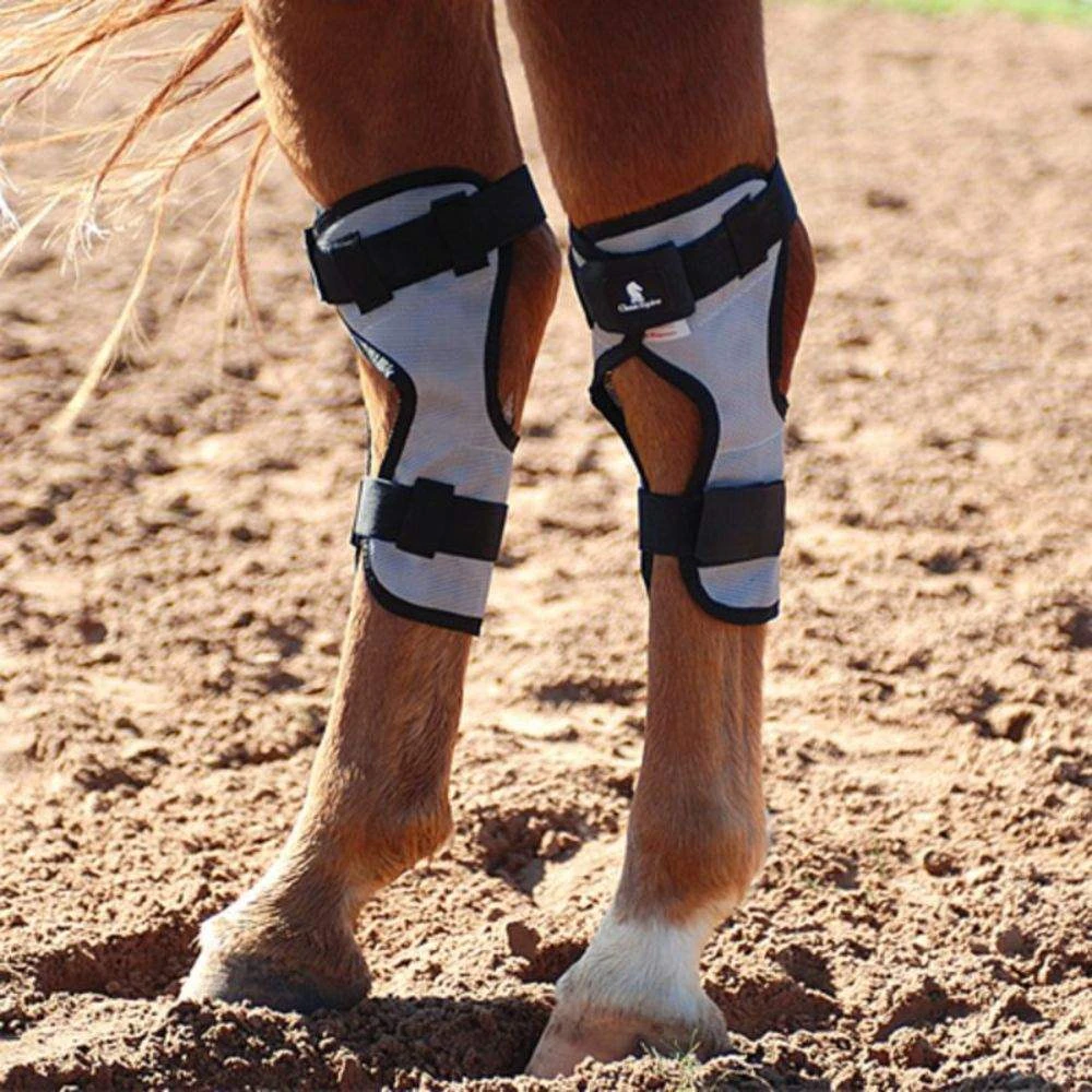 Classic Equine Grey MagNTX Magnetic Hock Wrap 3 Classic Equine Grey MagNTX Magnetic Hock Wrap