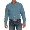 Cinch Men's Blue And Navy Printed Long Sleeve Button Down -Western Denim Gear Store 155274 default l