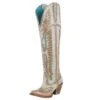 Corral Women's White Embroidered 20in. Top Boot -Western Denim Gear Store 155833 default l