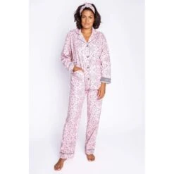 P.J. Salvage Blush Bandana Print Flannel P.J. Set