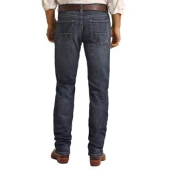 Rock N Roll Cowboy Men's Revolver Dark Vintage Wash Jean