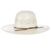 American Hats AHC 8500 Fancy Vent Solid Weave Ivory 4 1/4in. Brim Round Oval Open Crown Cowboy Hat -Western Denim Gear Store 156322 default l