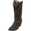 Corral Corral Brown And Black Sequin Inlay Cowgirl Boots -Western Denim Gear Store 15653 default l