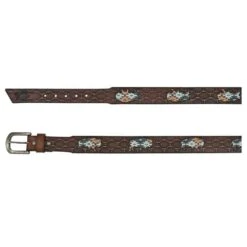 Men's Red Dirt Hat Southwest Buffalo Inlay Belt