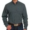 Cinch Men's Blue Print Button-Down -Western Denim Gear Store 158910 default l