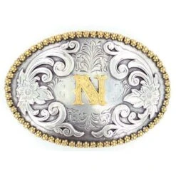 M&F N Initial Belt Buckle