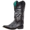 Corral Women`s White Black Zebra Print 11in. Top Boot 2 Corral Women`s White Black Zebra Print 11in. Top Boot -Western Denim Gear Store 160493 default l