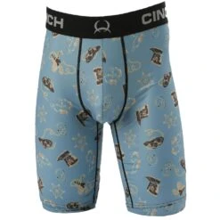 Cinch Men's Turquoise Sheriff Badge Boxer Briefs