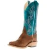 Anderson Bean Men's Ride Ready Brahma Bison 13in Turquoise Calfieno Top -Western Denim Gear Store 163639 default l