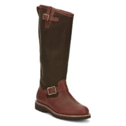 Chippewa Footwear Men's Descaro 17in. Brown Vipercloth Snake Boot -Western Denim Gear Store 164348 default l