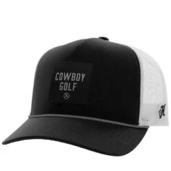 Hooey Cowboy Golf Black Trucker Cap
