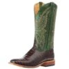 Horsepower Men's Chocolate Caiman Print Cowboy Boot -Western Denim Gear Store 165963 default l