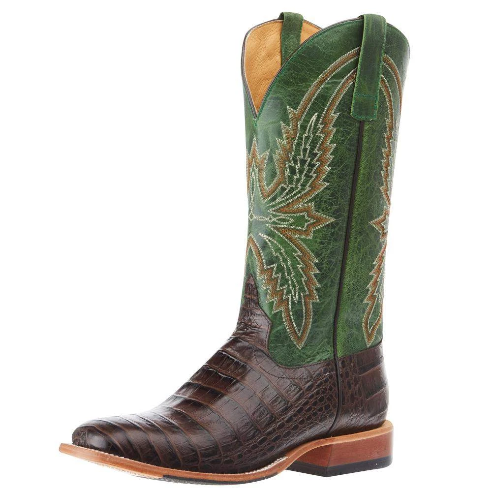 Horsepower Men's Chocolate Caiman Print Cowboy Boot 3 Horsepower Men's Chocolate Caiman Print Cowboy Boot