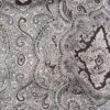 Paisley Silk Wild Rag Scarf - Silver/Black