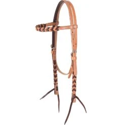 Martin Saddlery Browband Harness And Latigo Headstall W/Blood Knots