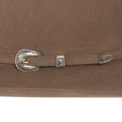 American Hats 200x Pecan 4 /4in. Brim Felt Open Crown Cowboy Hat -Western Denim Gear Store 200XPECS42 4