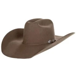 American Hats AHC 20X Pecan 5in. Brim Open Crown Felt Cowboy Hat -Western Denim Gear Store 20XPECS5 3