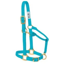 Weaver Leather Small Horse Adjustable Chin And Throat Snap Triple-Ply Nylon Halter -Western Denim Gear Store 214152 662296