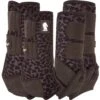 Classic Legacy2 4 Pack Black Leopard Splint Boots -Western Denim Gear Store 226782 720564