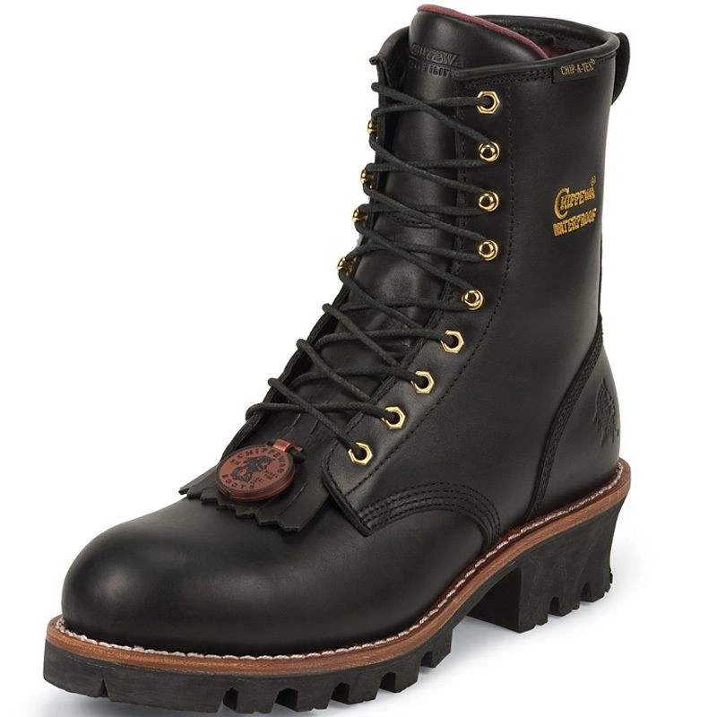 Chippewa Footwear Women's Black Waterproof Steel Toe Lace Logger Boots 3 Chippewa Footwear Women's Black Waterproof Steel Toe Lace Logger Boots
