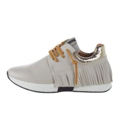 Shu Shop Ladies Bone Pepa Fringe Tennis Shoe -Western Denim Gear Store 313 112 3